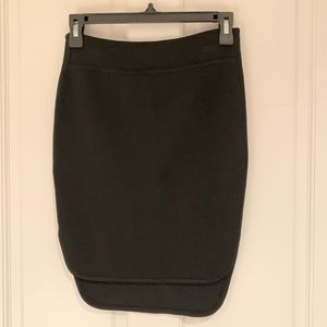 Alexander Wang stretchy black knit mini skirt